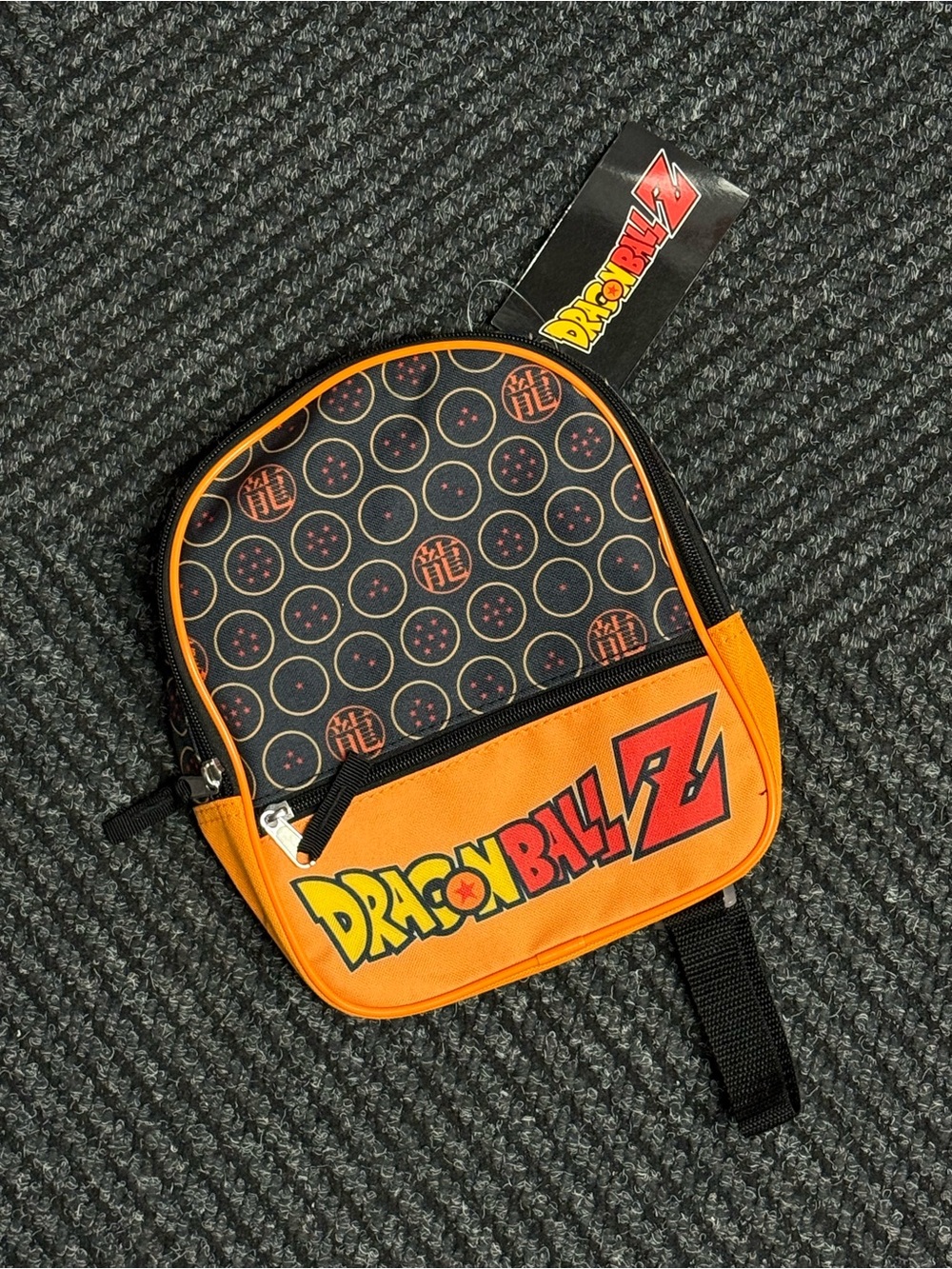 DragonballZ Orange & Black Mini Backpack